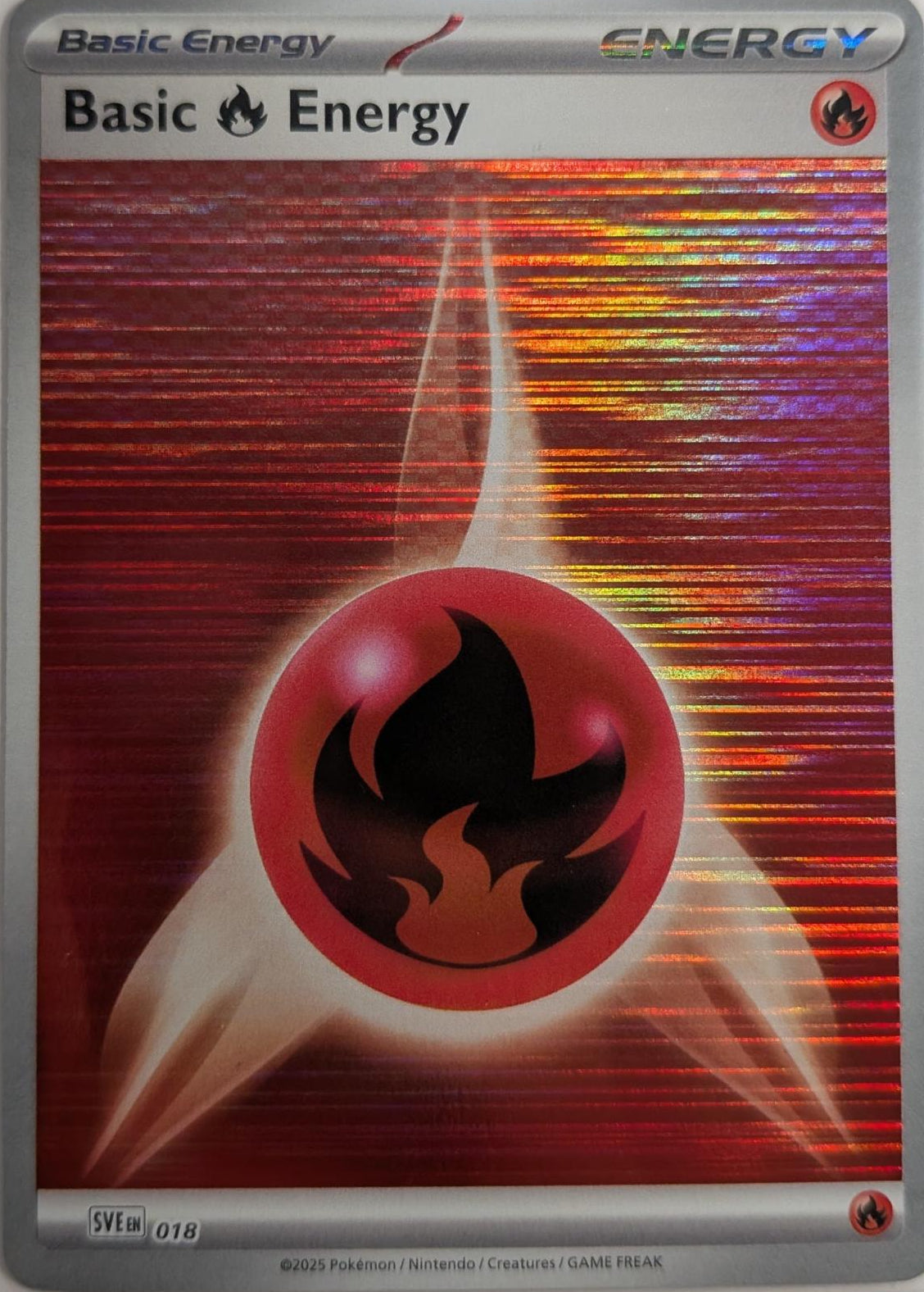 Fire Energy - 018 (Black Bolt & White Flare)