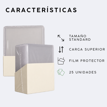 Características Top Loader Standard con carga superior y film protector