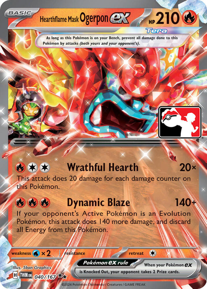 Hearthflame Mask Ogerpon ex - 040/167