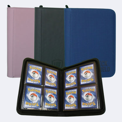 Interior de carpeta Deck Shield 256 cartas con bolsillos para cartas Pokémon con fundas