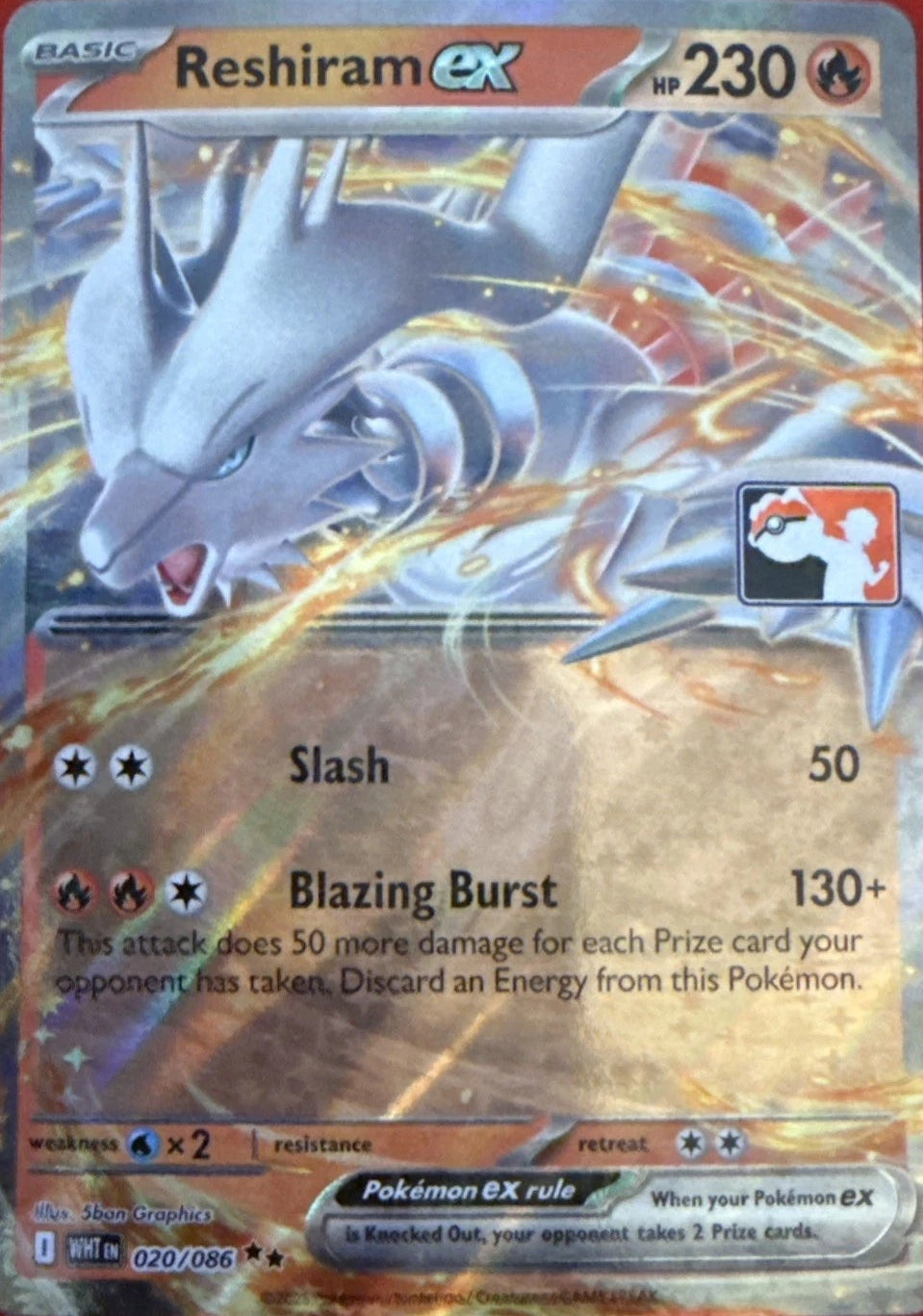 Reshiram ex - 020/086